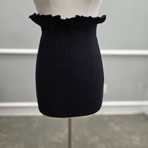 Sammy B Chic Black Ruffled Mini Skirt